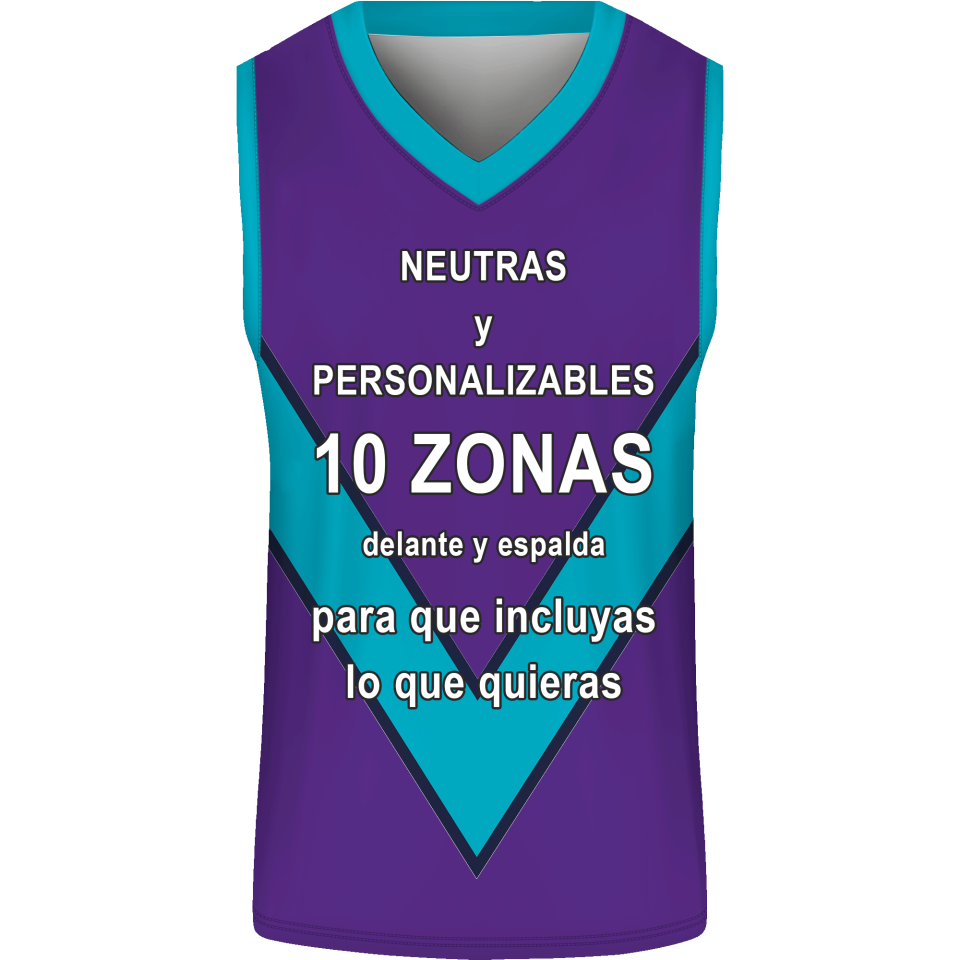 Camiseta baloncesto sublimada modelo Flecha personalizada