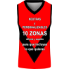 Camiseta baloncesto sublimada modelo Flecha personalizada