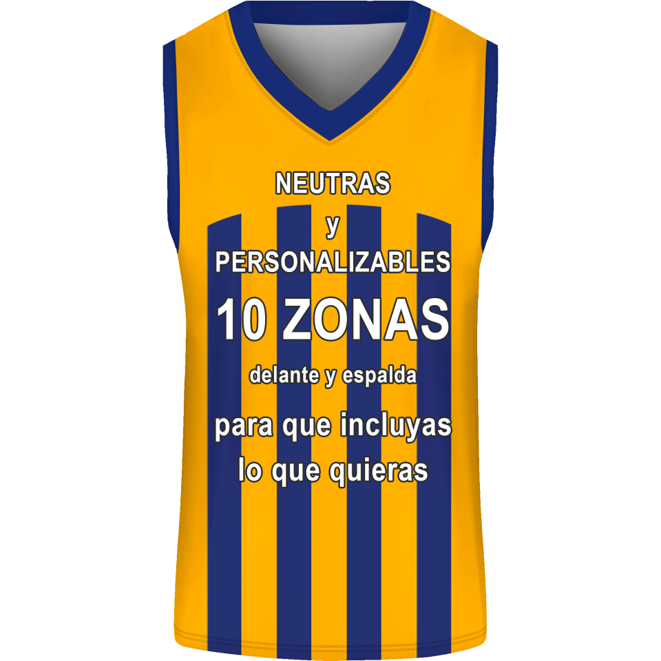 Camiseta baloncesto sublimada modelo Rayada personalizada