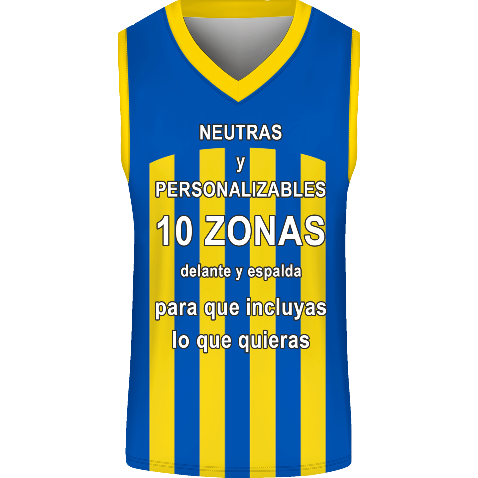 Camiseta baloncesto sublimada modelo Rayada personalizada