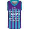 Camiseta baloncesto sublimada modelo Rayada personalizada