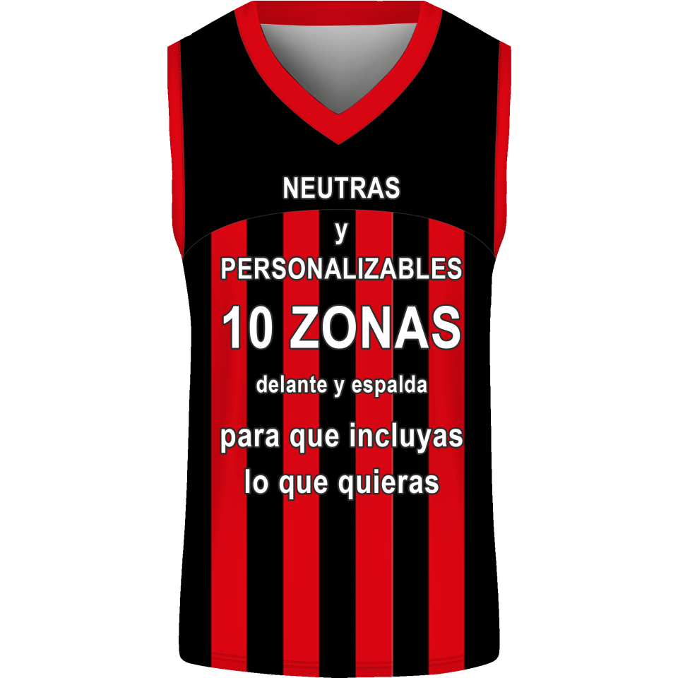 Camiseta baloncesto sublimada modelo Rayada personalizada