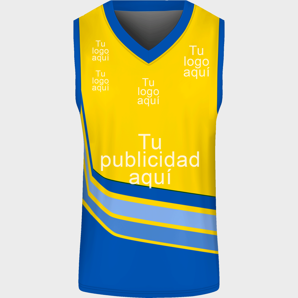 Camiseta baloncesto sublimada modelo Curvas personalizada