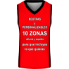 Camiseta baloncesto sublimada modelo Liso personalizada