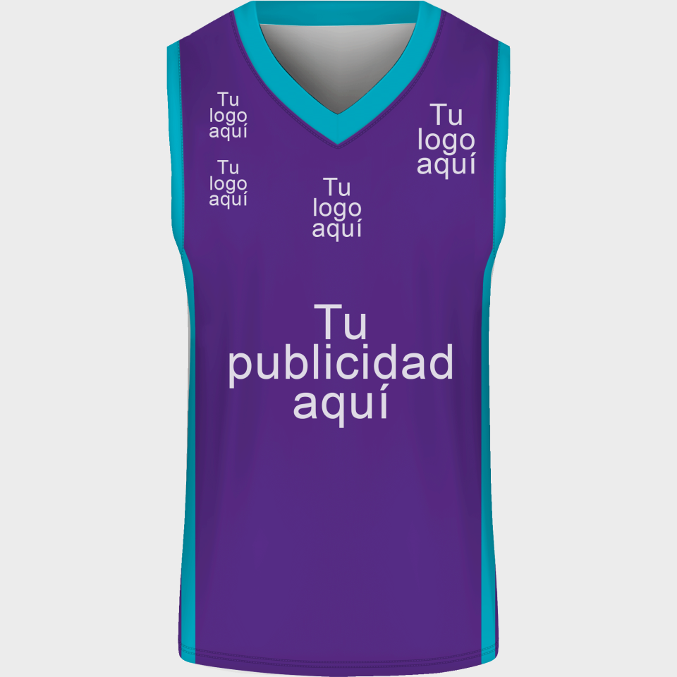 Camiseta baloncesto sublimada modelo Liso personalizada