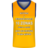 Camiseta baloncesto sublimada modelo Corte Colorido personalizada