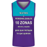 Camiseta baloncesto sublimada modelo Corte Colorido personalizada