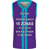 Camiseta baloncesto sublimada modelo Paralela personalizada