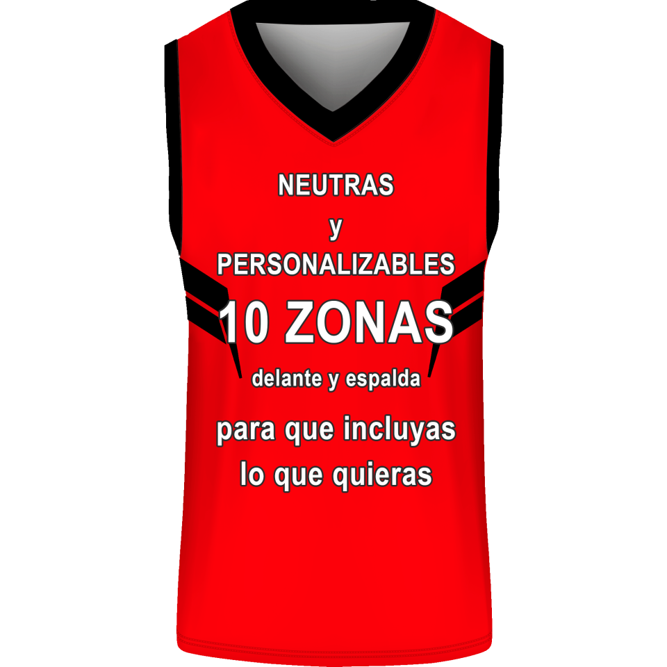 Camiseta baloncesto sublimada modelo Cuernos personalizada