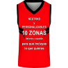 Camiseta baloncesto sublimada modelo Cuernos personalizada