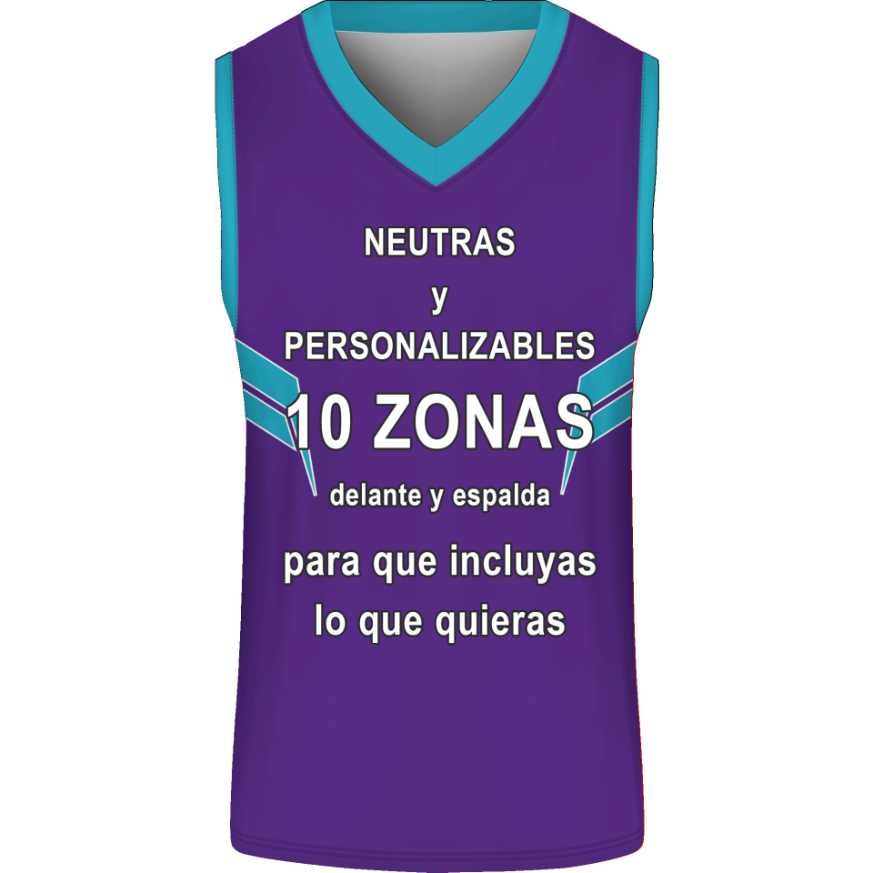 Camiseta baloncesto sublimada modelo Cuernos personalizada