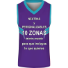 Camiseta baloncesto sublimada modelo Cuernos personalizada