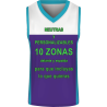Camiseta baloncesto sublimada modelo Corte personalizada