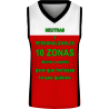 Camiseta baloncesto sublimada modelo Corte personalizada