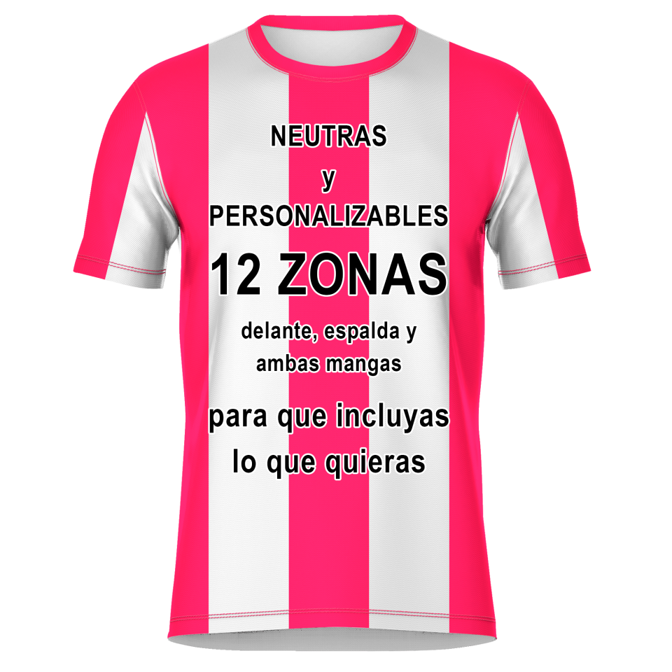 Camiseta para Equipaciones de Fútbol con Cuello Redondo.