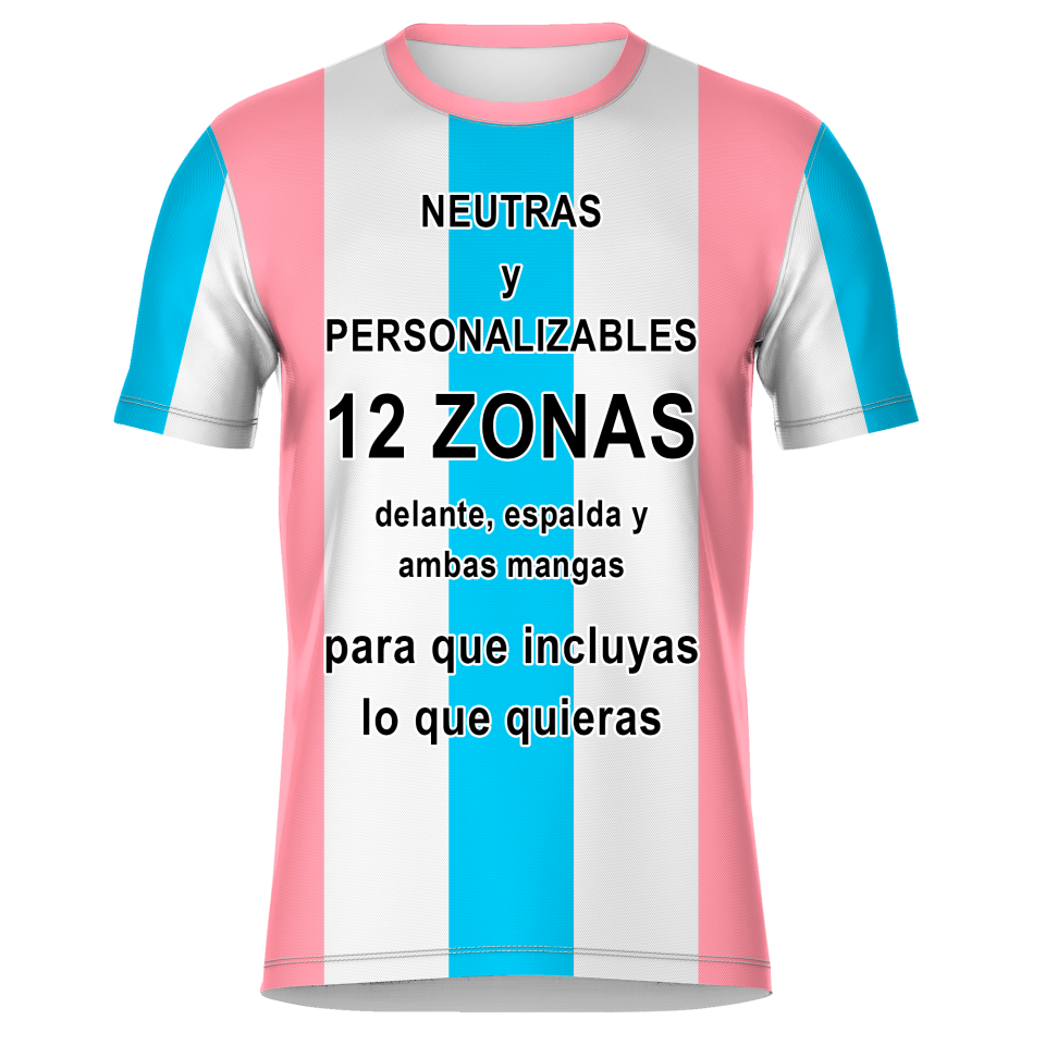 Camiseta para Equipaciones de Fútbol con Cuello Redondo.