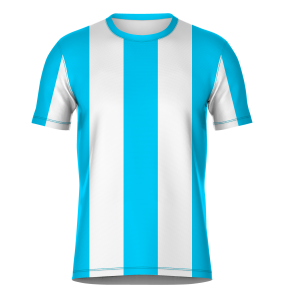Camiseta para Equipaciones de Fútbol con Cuello Redondo.