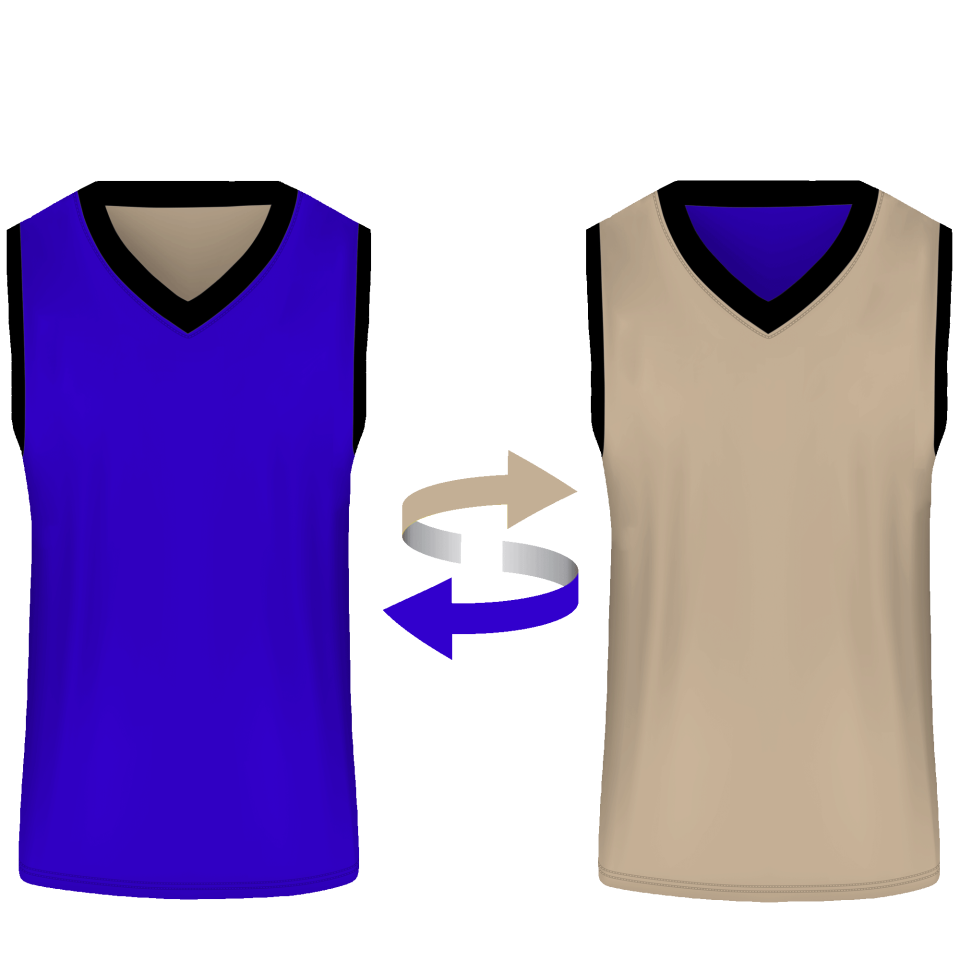 Camiseta baloncesto sublimada reversible colores planos personalizada