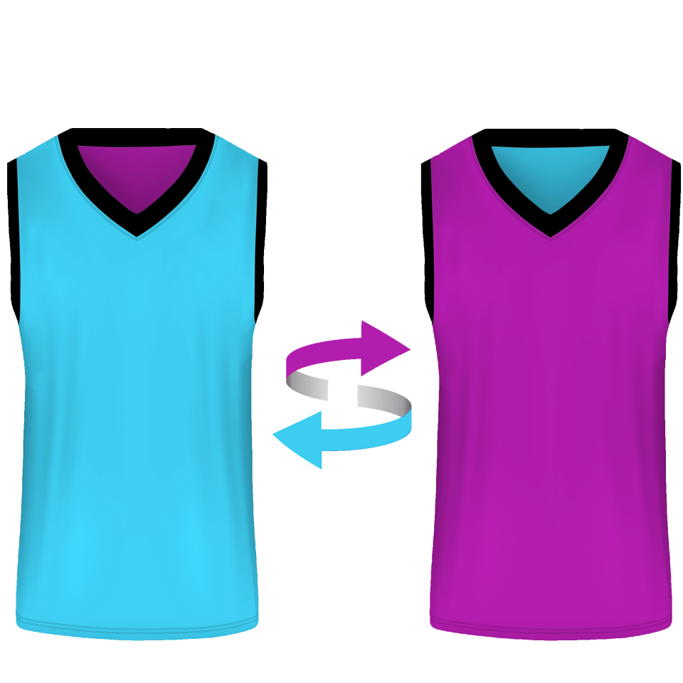 Camiseta baloncesto sublimada reversible colores planos personalizada