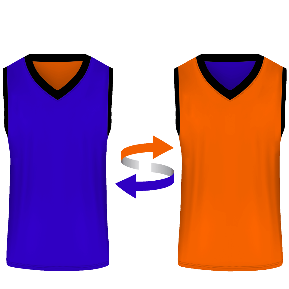 Camiseta baloncesto sublimada reversible colores planos personalizada