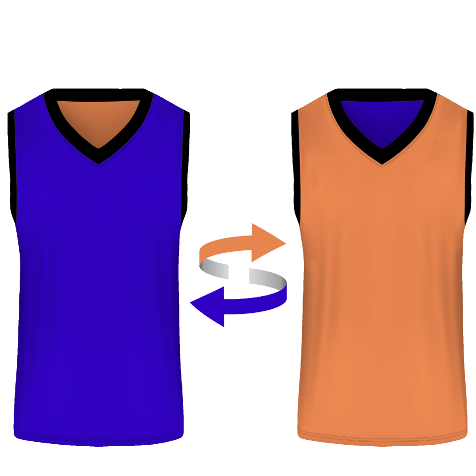 Camiseta baloncesto sublimada reversible colores planos personalizada