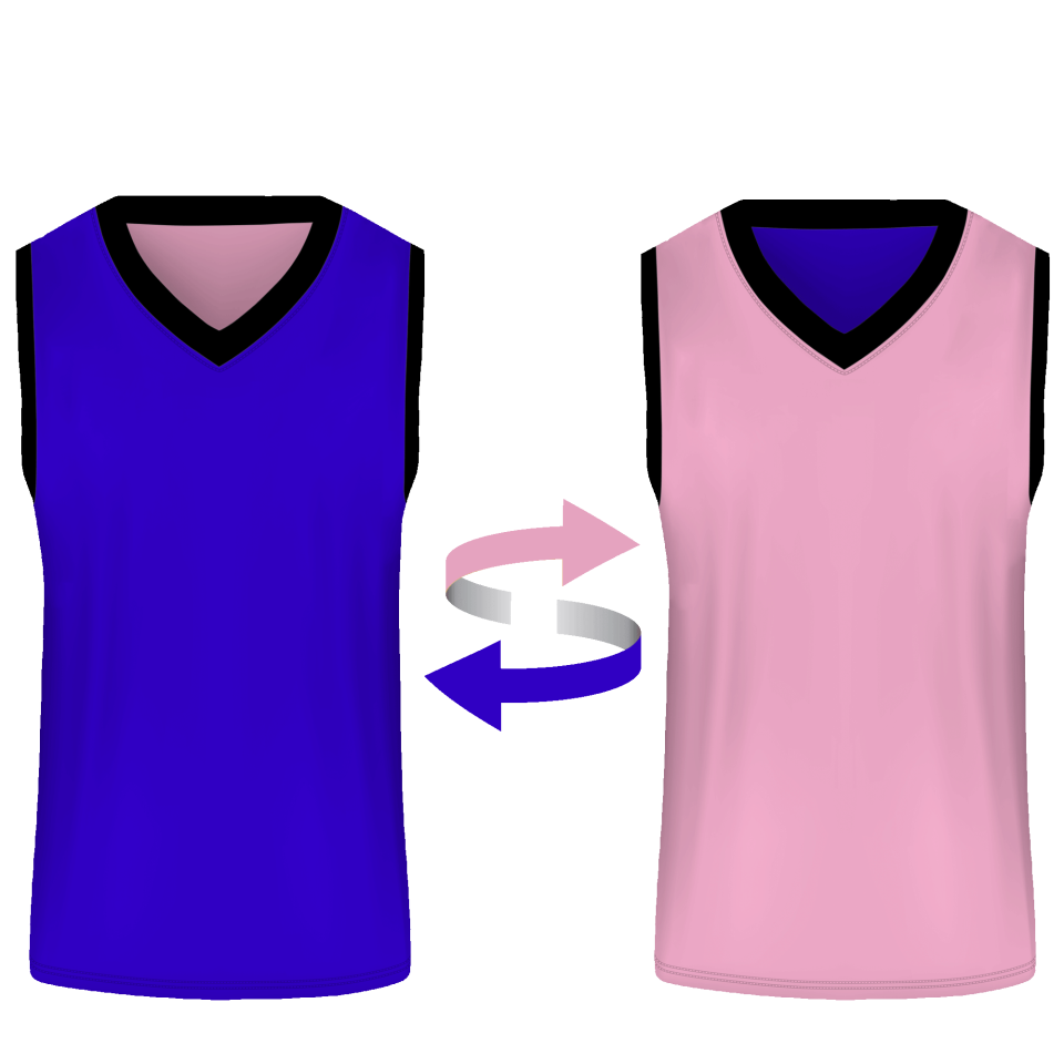 Camiseta baloncesto sublimada reversible colores planos personalizada