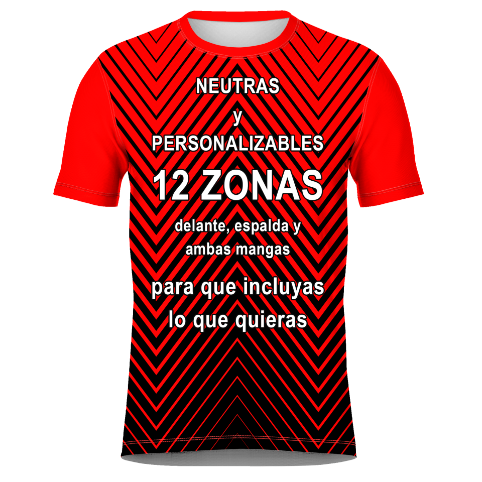 Camiseta fútbol sublimada modelo Bicolor personalizada