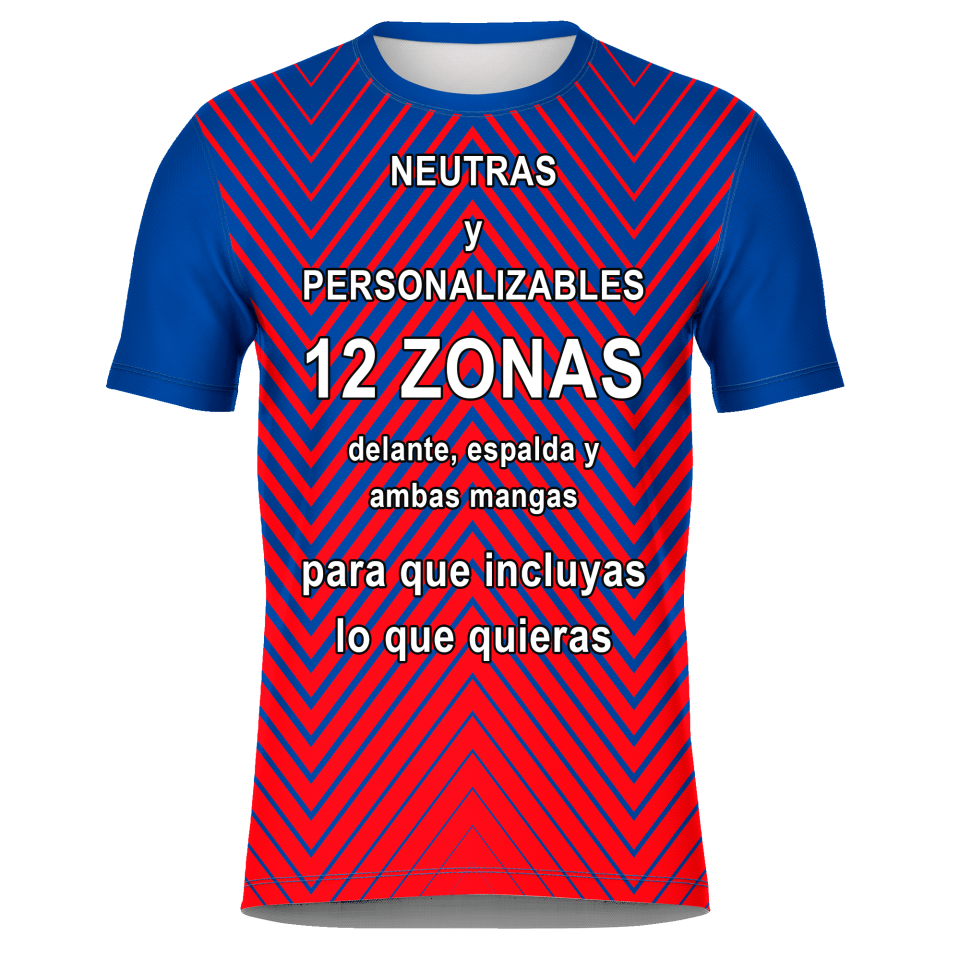 Camiseta fútbol sublimada modelo Bicolor personalizada