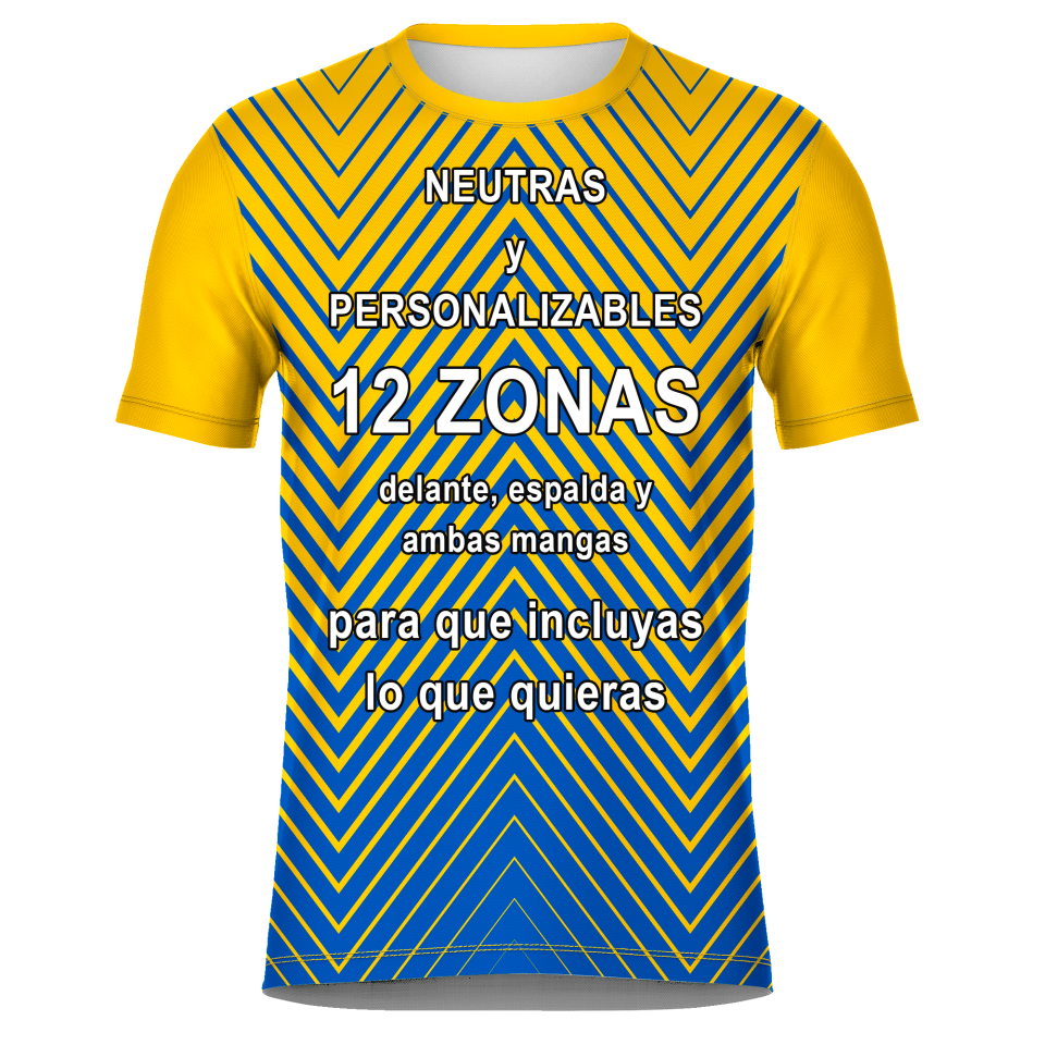 Camiseta fútbol sublimada modelo Bicolor personalizada