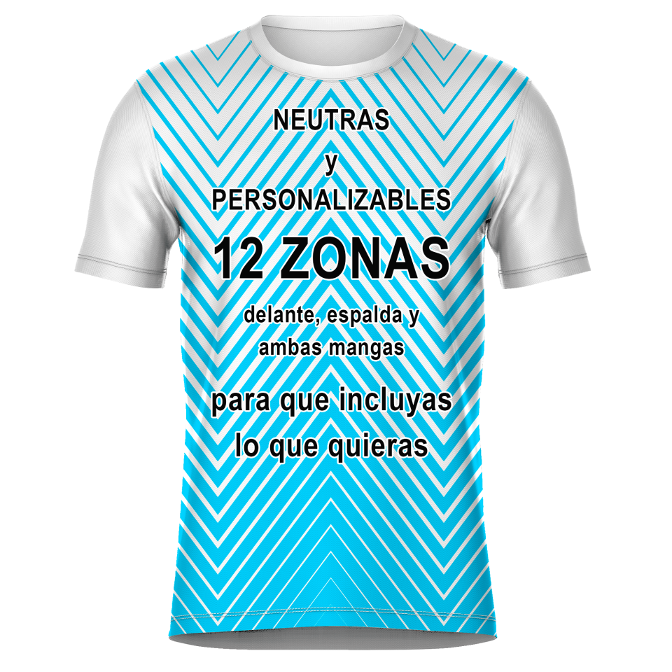Camiseta fútbol sublimada modelo Bicolor personalizada