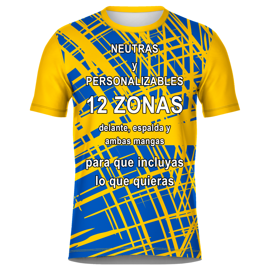 Camiseta fútbol sublimada modelo Pinceladas personalizada