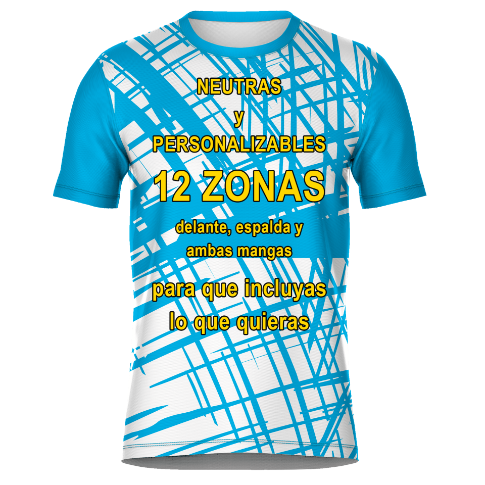 Camiseta fútbol sublimada modelo Pinceladas personalizada