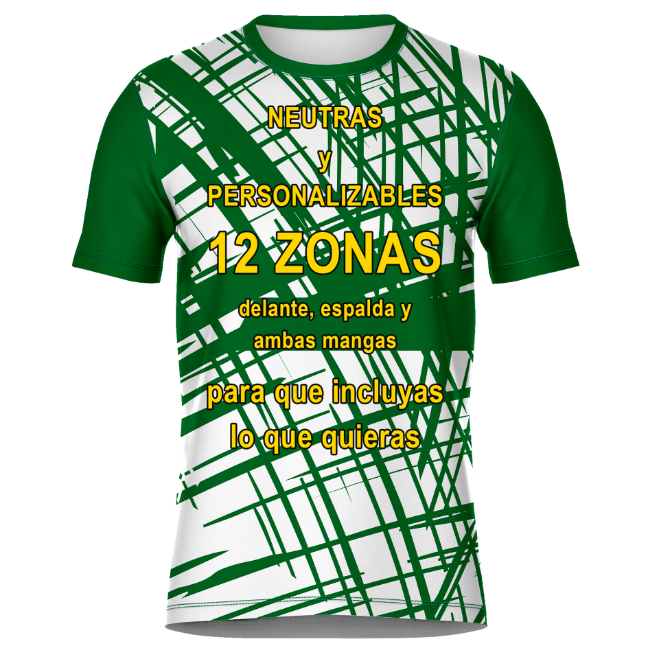Camiseta fútbol sublimada modelo Pinceladas personalizada