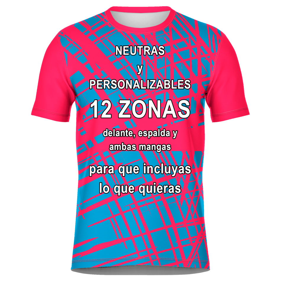 Camiseta fútbol sublimada modelo Pinceladas personalizada