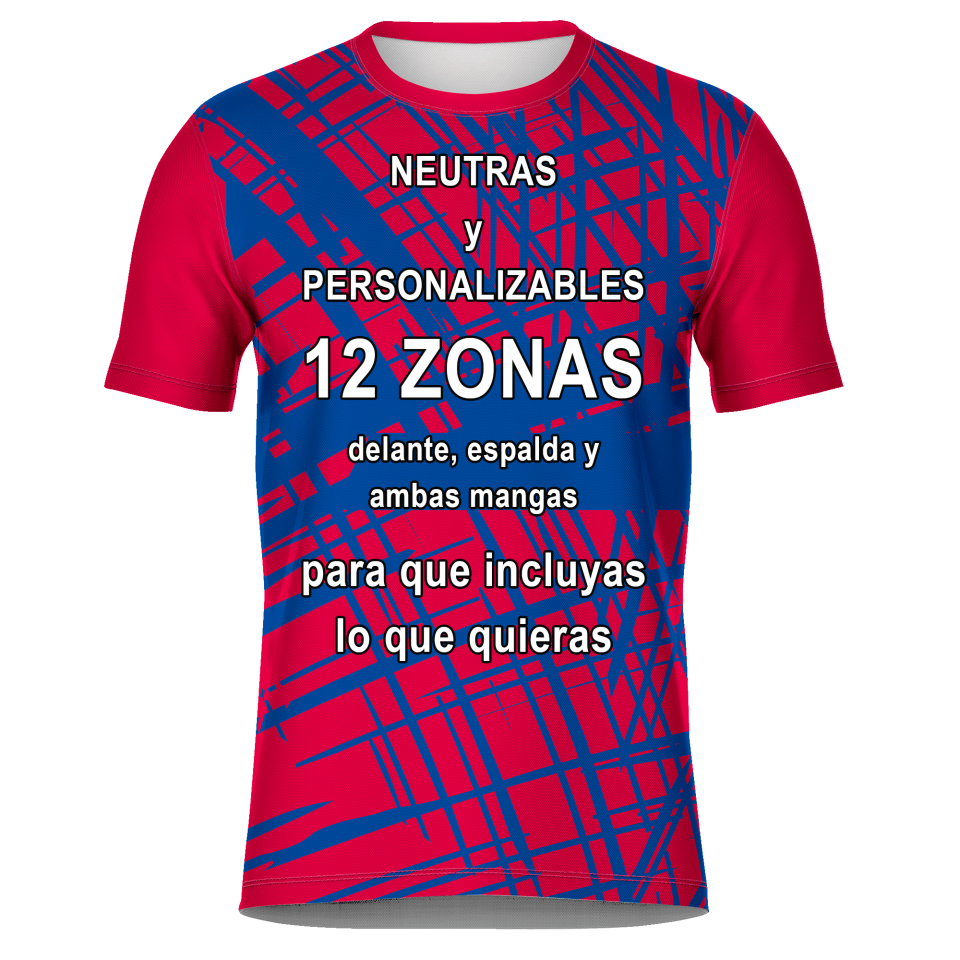 Camiseta fútbol sublimada modelo Pinceladas personalizada