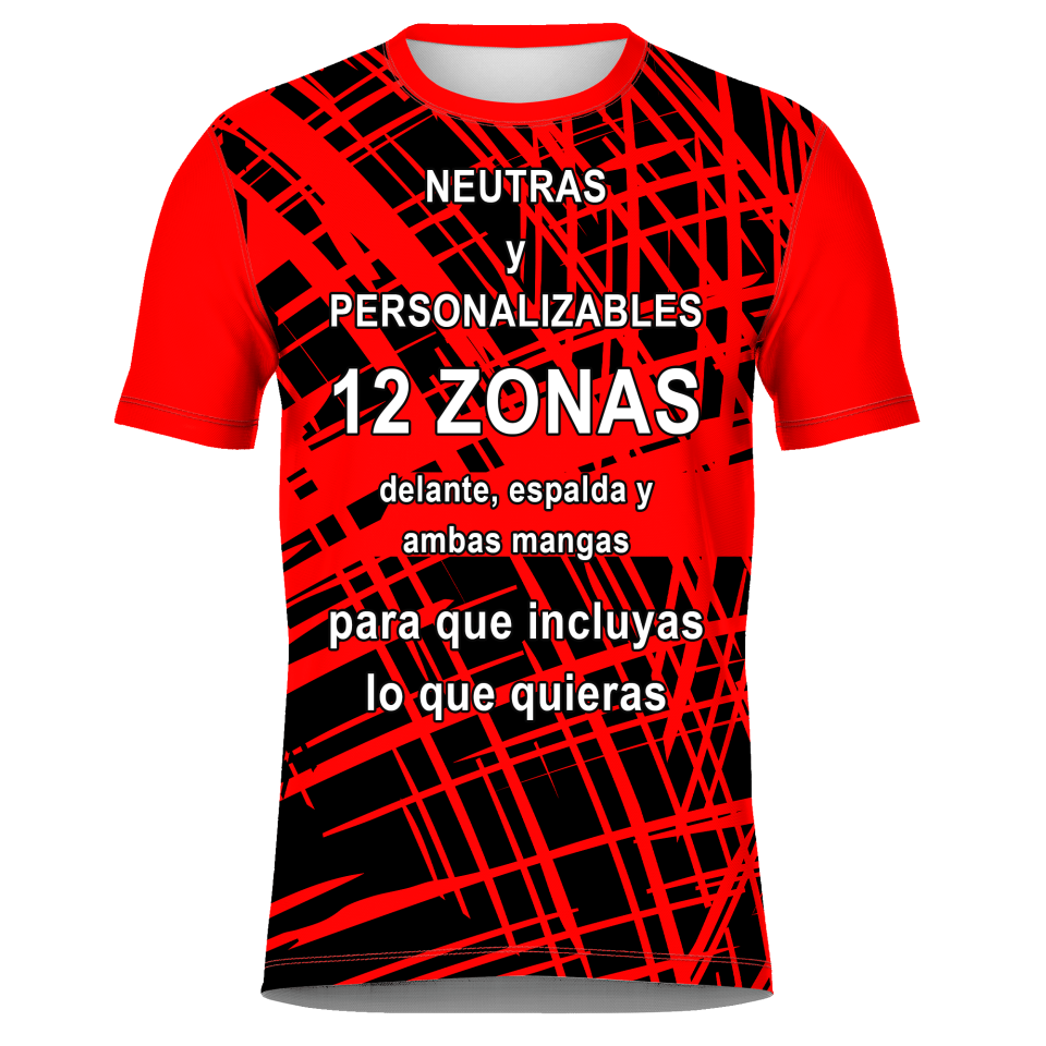 Camiseta fútbol sublimada modelo Pinceladas personalizada