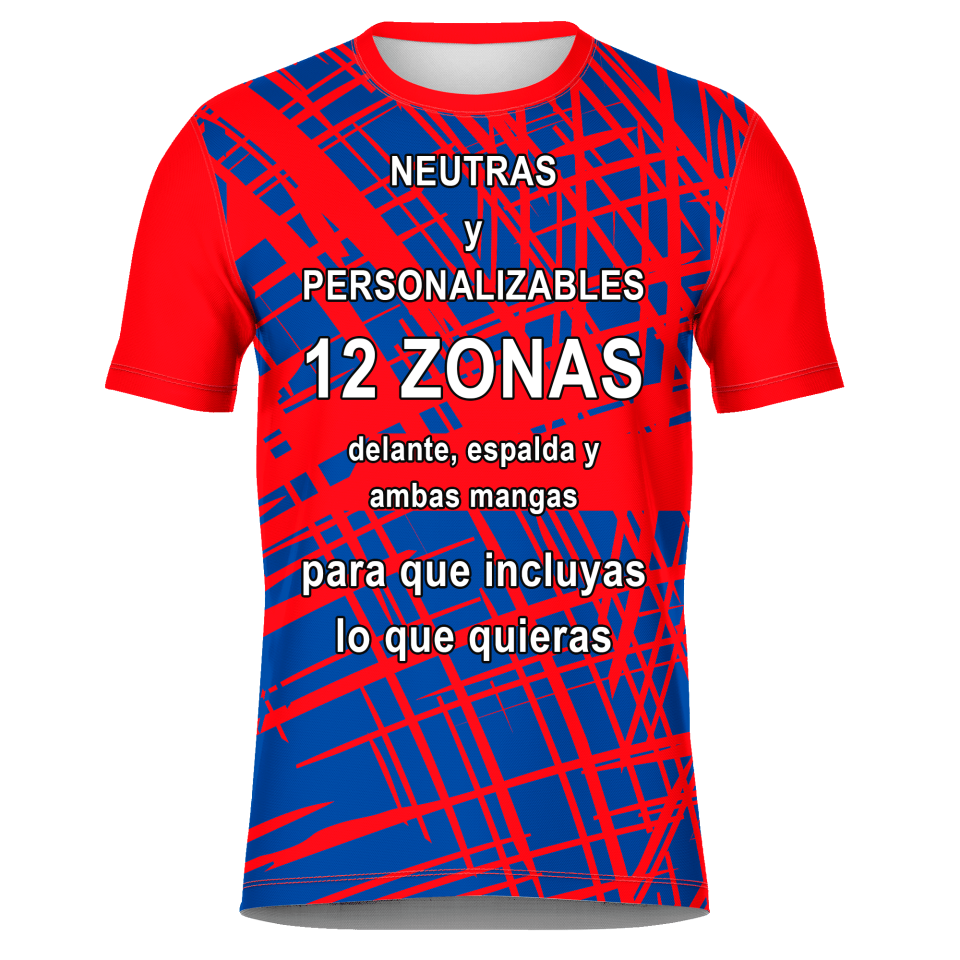 Camiseta fútbol sublimada modelo Pinceladas personalizada