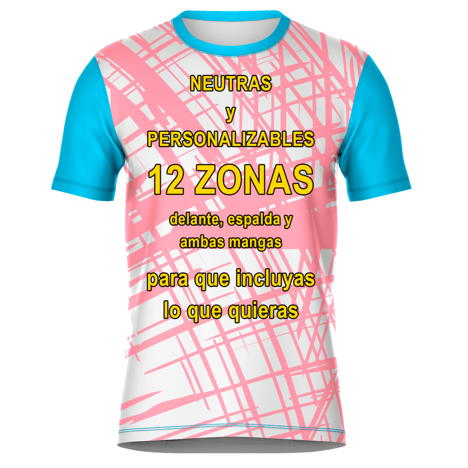 Camiseta fútbol sublimada modelo Pinceladas personalizada