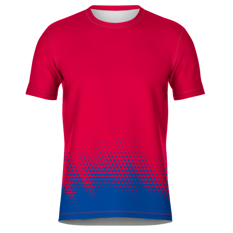 Camiseta fútbol sublimada modelo Bits Fire personalizada