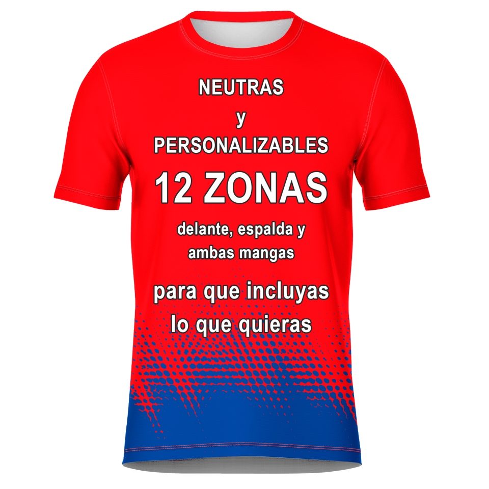 Camiseta fútbol sublimada modelo Bits Fire personalizada