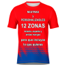Camiseta fútbol sublimada modelo Bits Fire personalizada