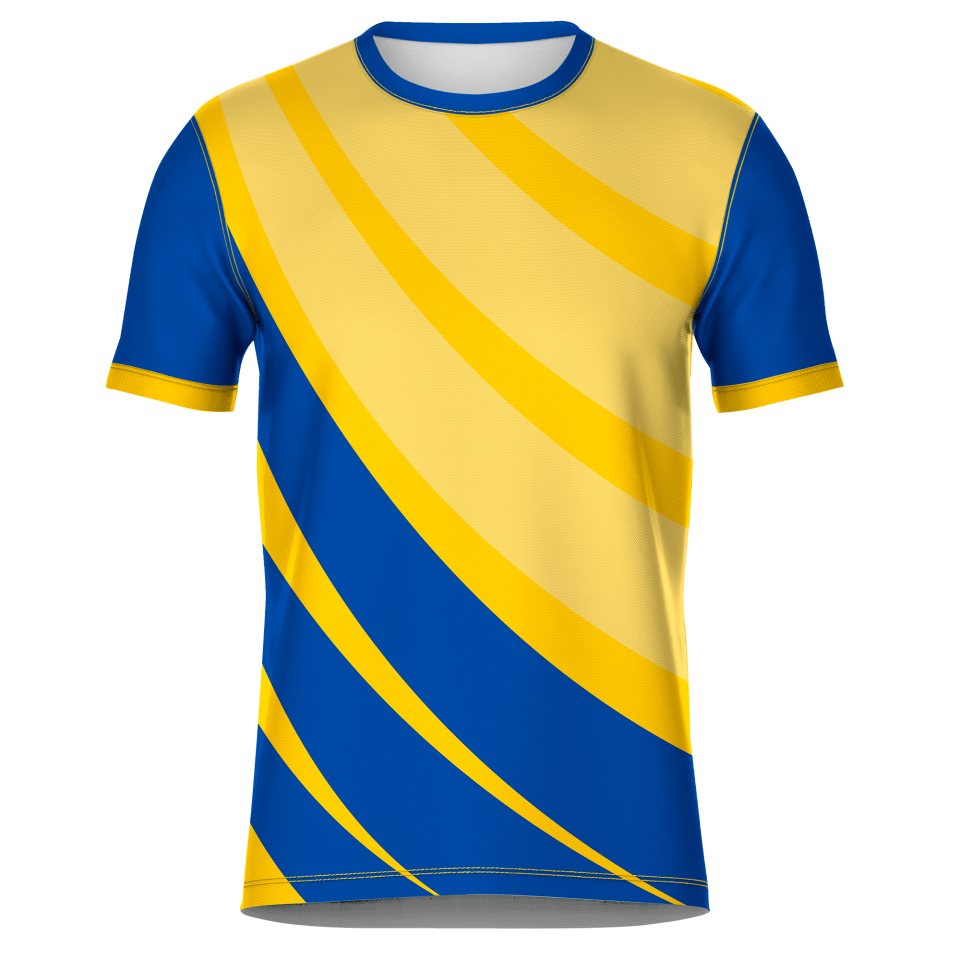 Camiseta fútbol sublimada modelo Ondas personalizada