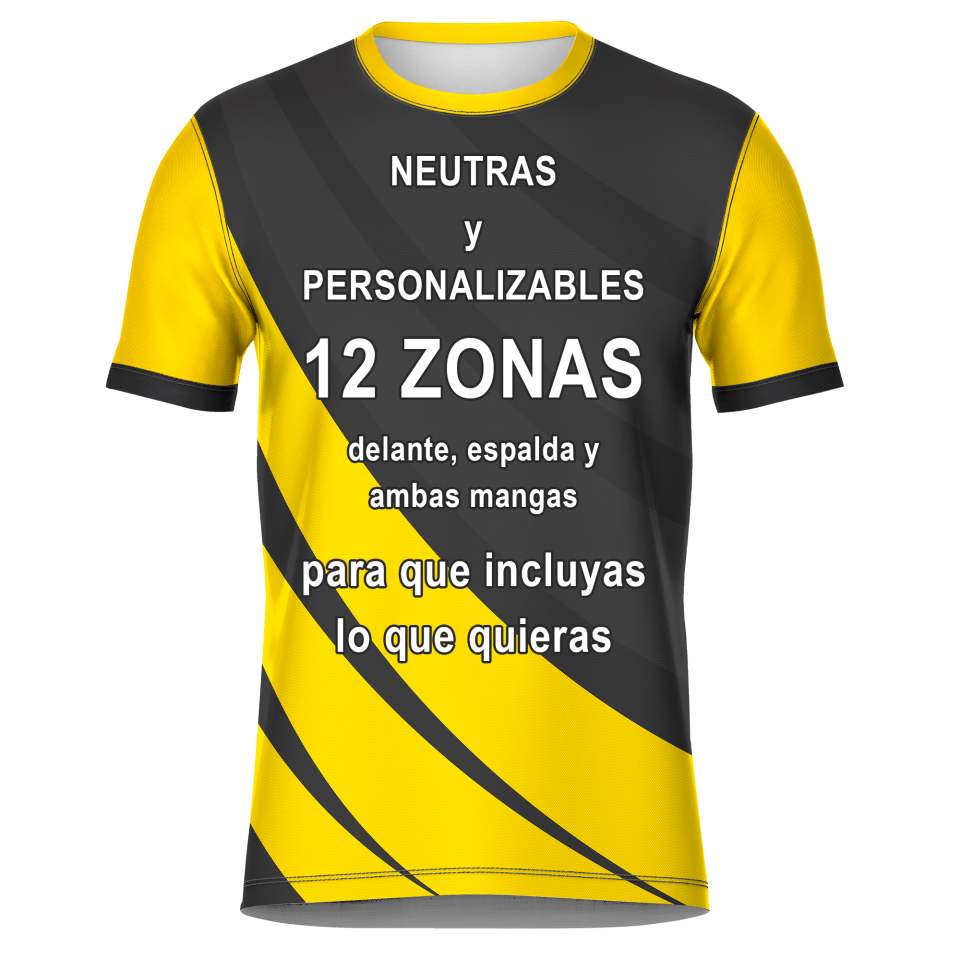 Camiseta fútbol sublimada modelo Ondas personalizada