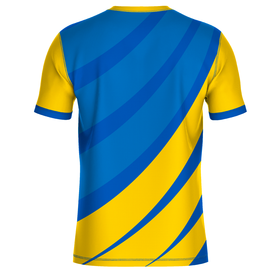 Camiseta fútbol sublimada modelo Ondas personalizada