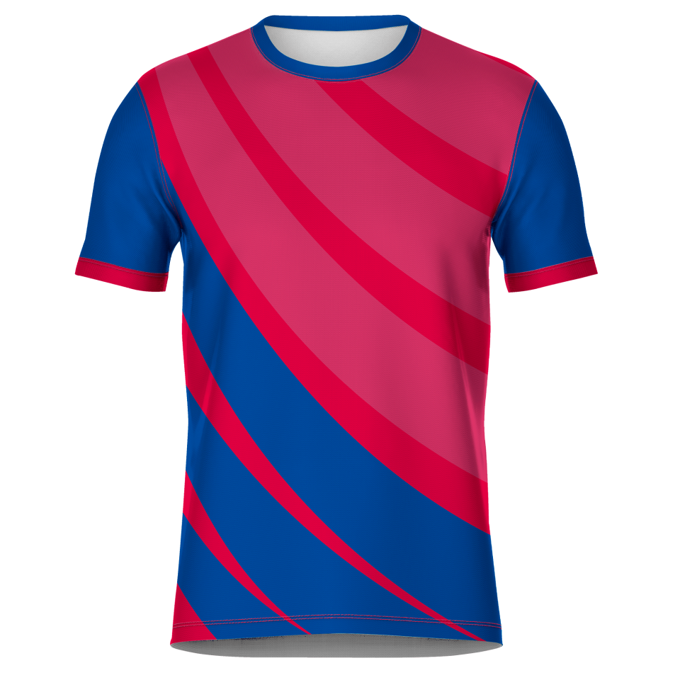 Camiseta fútbol sublimada modelo Ondas personalizada