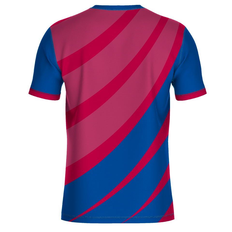 Camiseta fútbol sublimada modelo Ondas personalizada