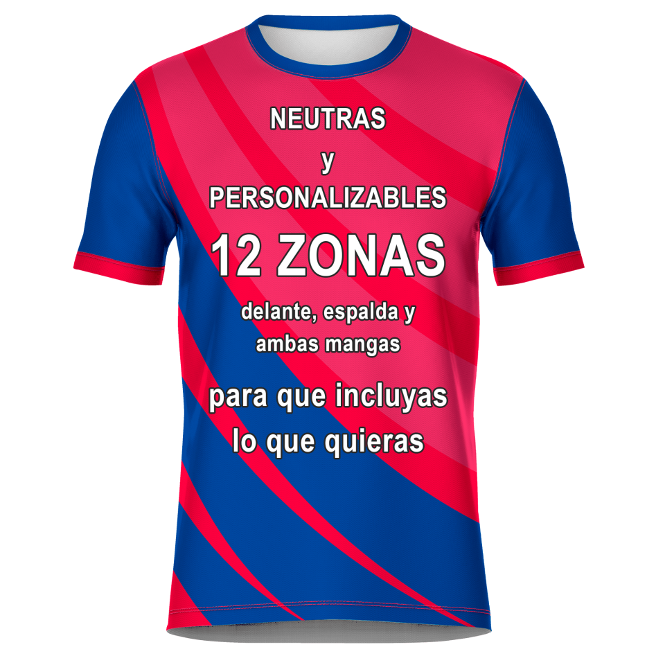 Camiseta fútbol sublimada modelo Ondas personalizada