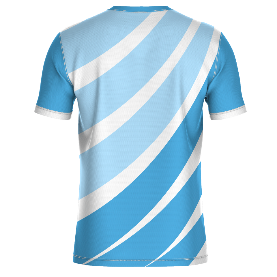 Camiseta fútbol sublimada modelo Ondas personalizada