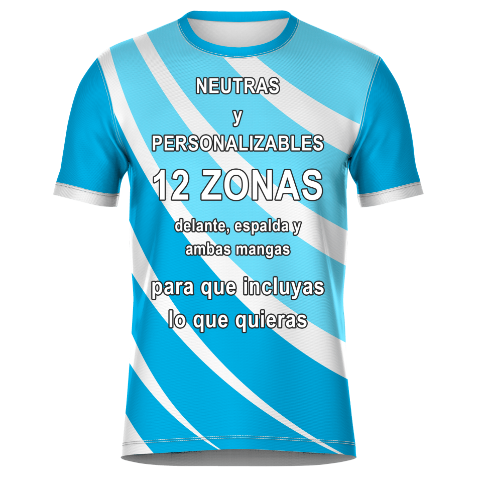 Camiseta fútbol sublimada modelo Ondas personalizada