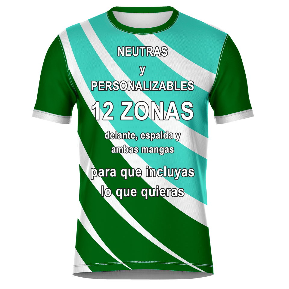 Camiseta fútbol sublimada modelo Ondas personalizada